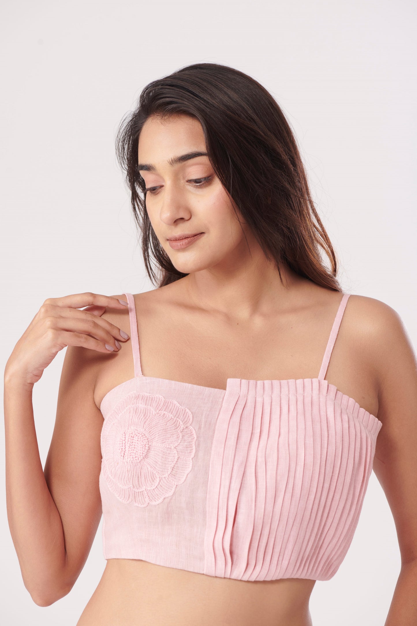 Peony pleated top